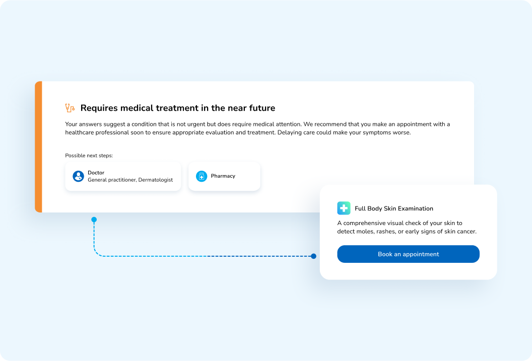 Provide compliant pre-triage functionality 