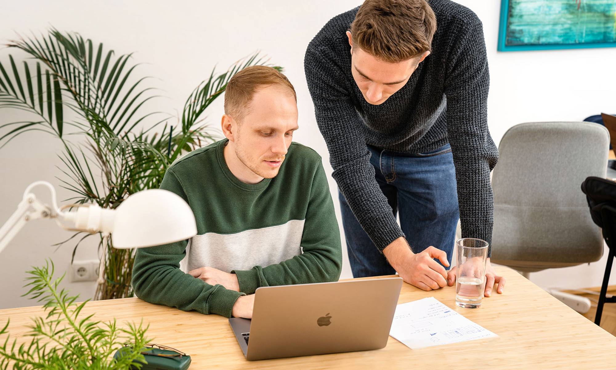 Adrian Schiegl with team member