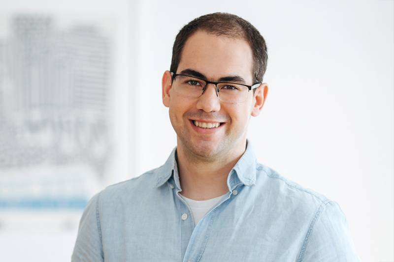 Medical Team Lead Andras Barta at XUND's Vienna Office Medical Team Lead Andras Barta at XUND's Vienna Office