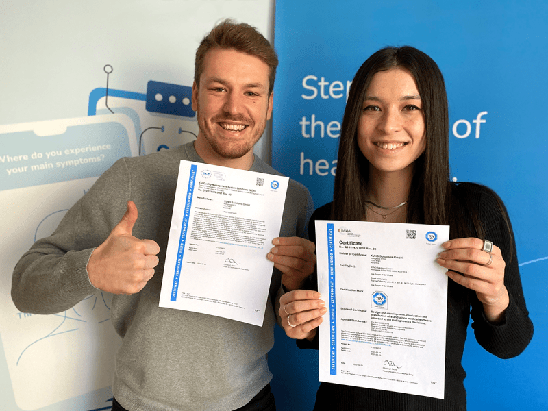 Christoph Jirik, Product Manager und Sophie Pingitzer, Head of Quality & Regulatory Affairs Christoph Jirik, Product Manager und Sophie Pingitzer, Head of Quality & Regulatory Affairs